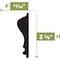 Ekena Millwork WM390 - 2 5/8"H x 11/16"D x 144"L Chair Rail Flexible Moulding CHAFWM390X144 - alternate 2